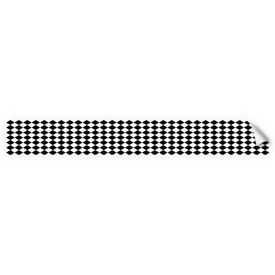 Myspotti Küchenrückwandfolie Bobby II Selbstklebend in Fliesenoptik Schwarz-Weiß B: 450 cm, H: 60 cm - Bild 2
