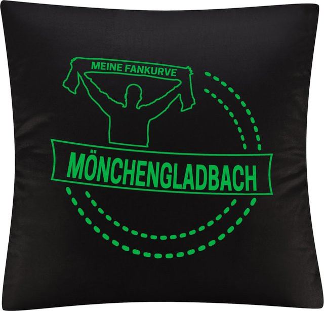 Kissenbezug von multifanshop mit Mönchengladbach Meine Fankurve Motiv in Grün - Bild 1