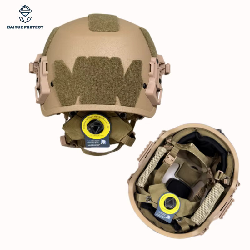 AnruiGe PROTECT Wendy 3.0 Taktischer Helm in Braun für Kampftraining und Jagd - Bild 3