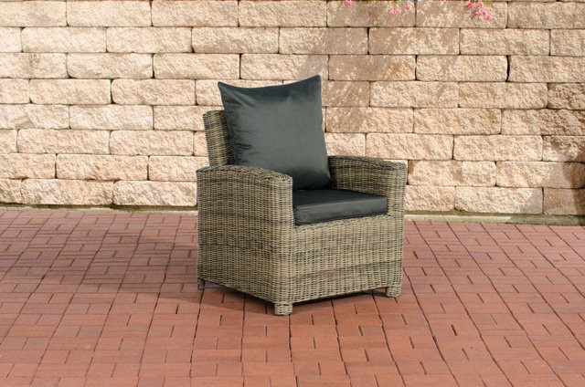 TPFGarden Sessel Fino Anthrazit aus Rattan und Metall - Bild 1