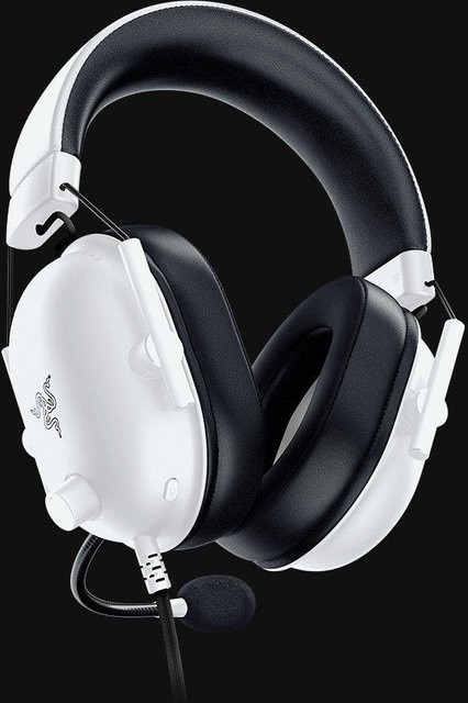 Razer BlackShark V2 X Gaming-Headset mit 7.1-Kanal-Surroundsound, ohrumschließend, kabelgebunden mit 3,5 mm Klinkenanschluss, Weiß - Bild 1