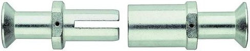 Harting Crimpkontakt 350A Buchse aus Messing in Silber 09110006239 - Bild 1