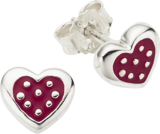 Zeeme for Kids Ohrringe, 925 Sterling Silber, Herz Motiv, Kinder - Bild 1