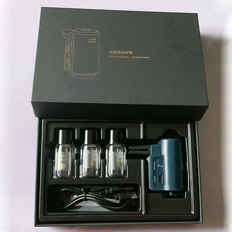 YESPLEASE Elektrischer Aroma Diffusor für Auto und Zuhause, Luftreiniger und Luftbefeuchter mit Öl-Box, Schwarz - Bild 2