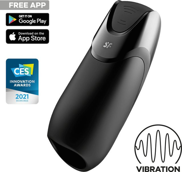 Satisfyer Men Vibration Connect App Schwarz, Länge: 17 cm - Bild 1