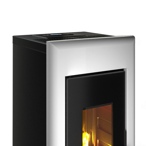 Freepoint Pelletofen One WiFi-fähig Stahl Weiß 7 kW - Bild 3