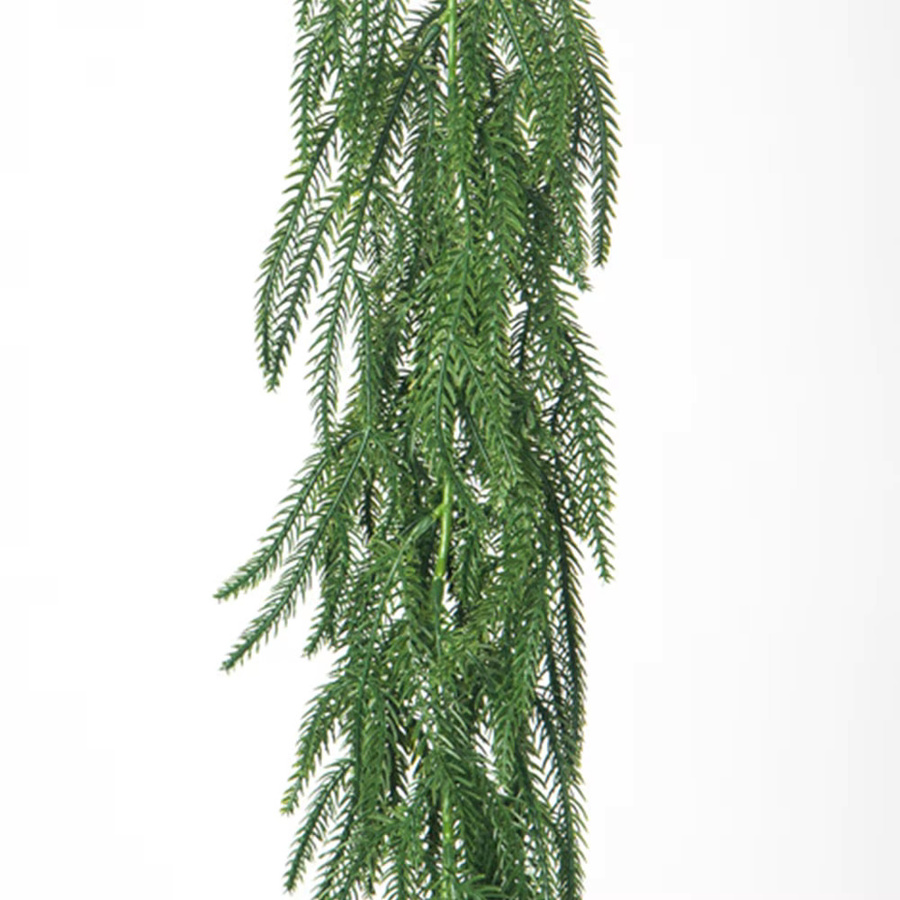 Kmitang Weihnachtsrebe Wandbehang mit Tannenzapfen und roten Früchten, Farbe: Rot/Grün, Länge: 175 cm - Bild 3