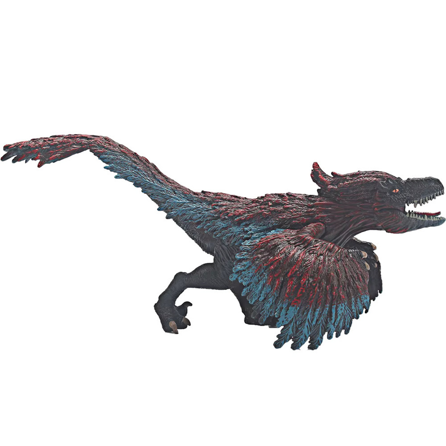 XIALIBAOMOWAN Jurassic Pyroraptor T-Rex Dinosaurier-Actionfigur, mit offenem Mund - Bild 2