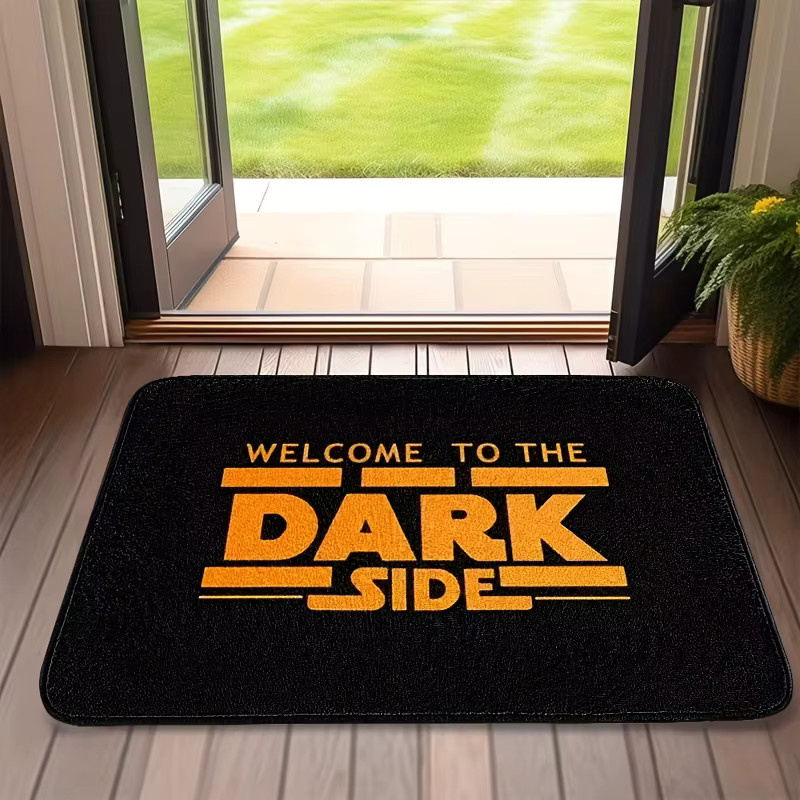 VIKAMA Dark Side Fußmatte in Schwarz, moderne Pop-Kultur Dekoration aus Polyester, B/T: 60 x 40 cm - Bild 2