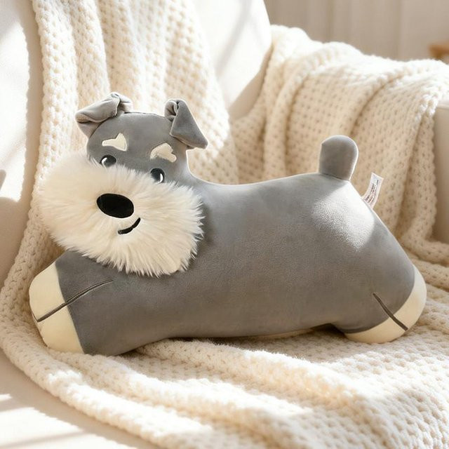 Yiran toy Hunde-Stofftier-Kissen, Plüschtier, beige, ab 14 Jahren - Bild 1