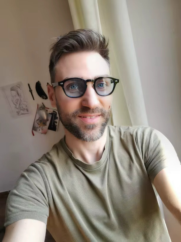 ShangeWFJia Runde Sonnenbrille, Vollrand, transparent, black - Bild 3