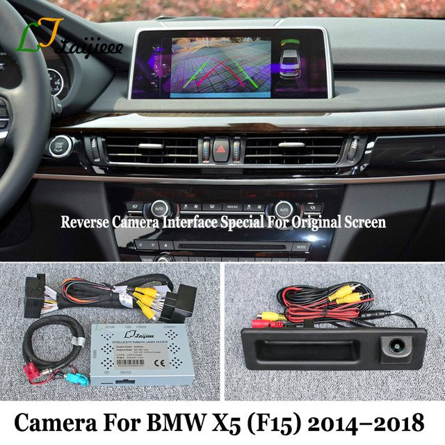LJLAIJIEEE HD Nachtsicht Rückfahrkamera für BMW X5 F15 X5M F85 in Schwarz, Plug und Play Installation - Bild 1