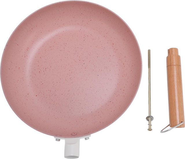 CosyHome Antihaft Bratpfanne aus Aluminium für Induktionskochfelder, Durchmesser: 26 cm, Weiß/Grau/Rosa - Bild 1