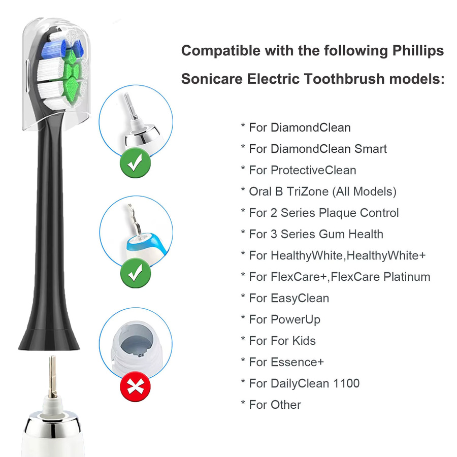 Philips Ersatz-Zahnbürstenköpfe, 2-20er-Pack, Unisex - Bild 2