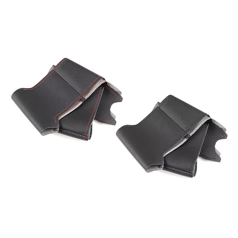 FOXSN Lenkrad Abdeckung aus Leder in Schwarz für MINI Cooper F54 F55 F56 F57 F60 R50 R52 R53 R55 R56 R57 R58 R59 R60 R61 Modelle 17-18 High-Version - Bild 2