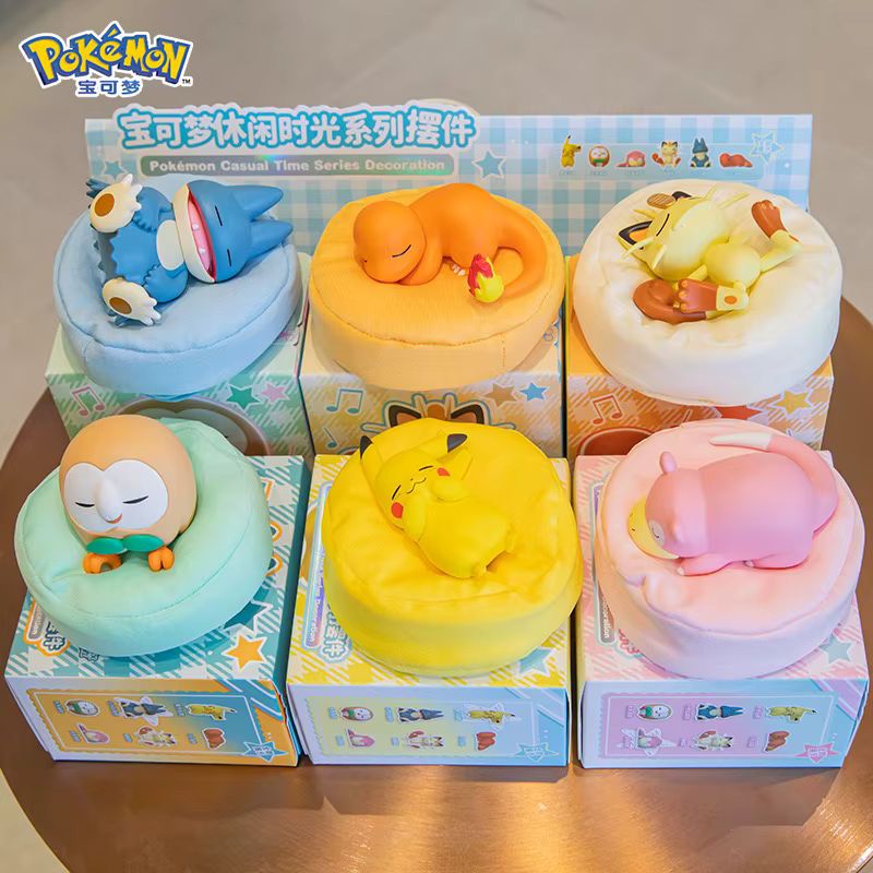 FUNISM Pokemon Anime Actionfigur Pikachu in gelber Schlafposition als Modell-Ornament und Spielzeug - Bild 4