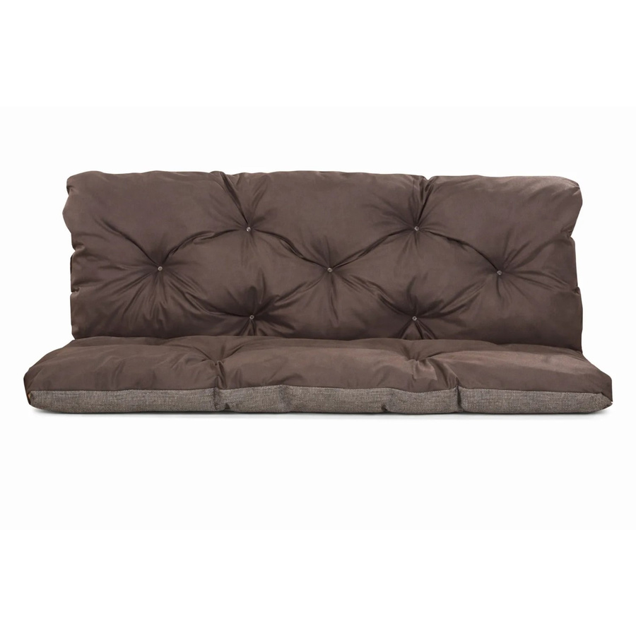 Setgarden Enkel Palettenkissen Set aus Sitzkissen und Rückenkissen, Braun, B/T/H: 120 x 80 x 40 cm - Bild 2