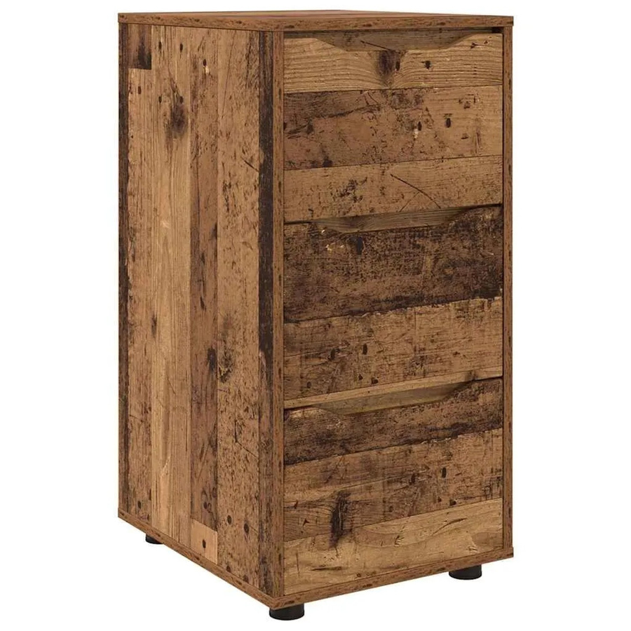 vidaXL Aufbewahrungsschrank aus Holzwerkstoff in Braun, minimalistisches Design für Wohnzimmer oder Schlafzimmer, B/T/H: 40 x 48 x 81 cm - Bild 2