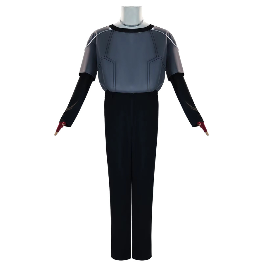 HHYRCOS Alien Stage Till Cosplay Kostüm, Grau, Set / Bundle - Bild 2