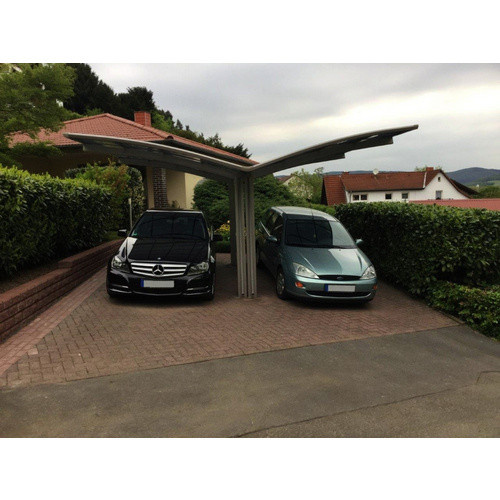 Ximax Doppelcarport Portoforte Typ 80 in Edelstahl-Look, Breite: 543 cm, Tiefe: 495,4 cm - Bild 4