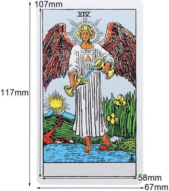 Neoglint Englische Tarotkarten, Brettspiel, Gelb, mit Anleitung - Bild 1