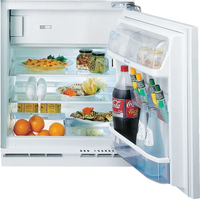 Bauknecht Einbaukühlschrank KSU 8GF3 in Weiss mit Flaschenregal und Glaselementen - Bild 1