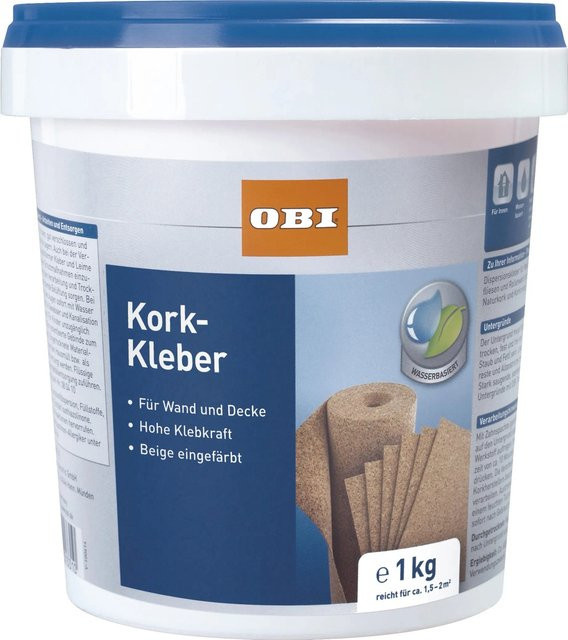 OBI Kork-Kleber Beige 1 kg wasserbasiert - Bild 1