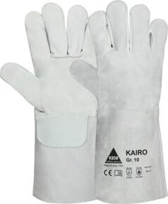 Hase Kairo Schweißerhandschuh aus Rindspaltleder in Grau Größe 10 - Bild 1