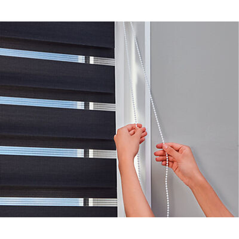 POCOline Doppelrollo Easy-Fix Day-Night mit Blende, anthrazit, Breite: 45 cm, Höhe: 160 cm - Bild 2