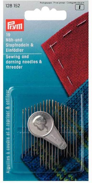 Prym Näh- und Stopfnadeln mit Einfädler, 19 Stück, Silber und Gold - Bild 1