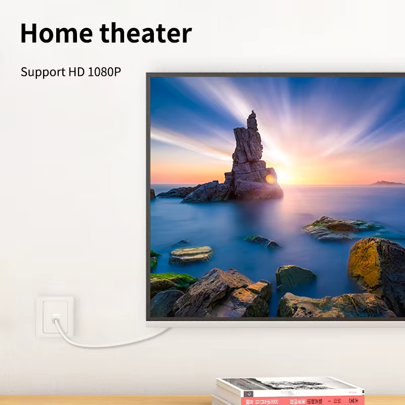 CABLETIME 90-Grad Digital-TV-Audiokabel für Satellitenantennen und HD-Fernseher in Weiß - Bild 2