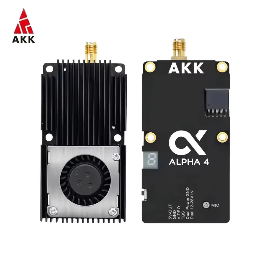 AKK FPV VTX Videosender 5,8GHz in Schwarz für ALPHA4 4W, ALPHA5 5W, ALPHA8 8W, ALPHA10 10W und ALPHA16 16W - Bild 2