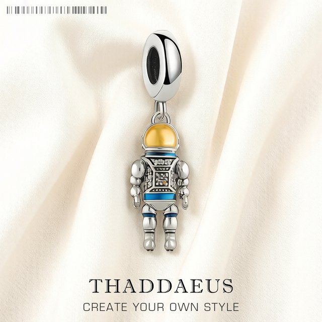 Thaddaeus Astronauten-Anhänger, 925 Silber, Unisex - Bild 1