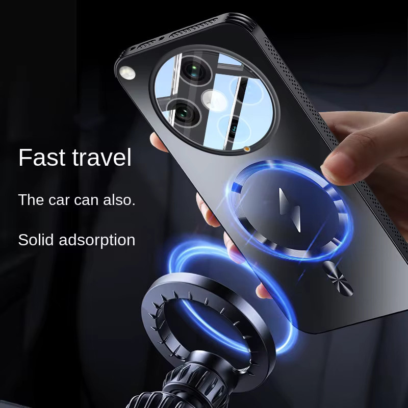 Magnetische Full Cover Schutzhülle für OPPO Find X7 und Find X8 Pro mit Wärmeableitung und MagSafe Kompatibilität in Lila - Bild 4
