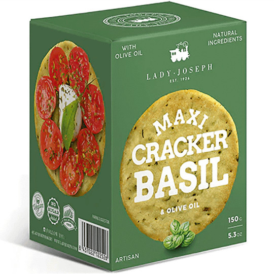 Lady Joseph Cracker Basilikum und Olivenöl 150 g - Bild 1