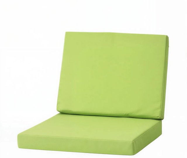 Setgarden Flat 4er Set Sitzkissen für Polyrattan Sessel in Lemon, inklusive abnehmbarem Bezug, Sitzkissen B: 50 cm, T: 52 cm, H: 7 cm und Rückenlehne B: 50 cm, H: 56 cm - Bild 1