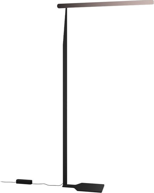 Occhio Mito linear terra LED-Stehleuchte in Schwarz matt mit Phantom-Kopf, Höhe: 220 cm - Bild 1
