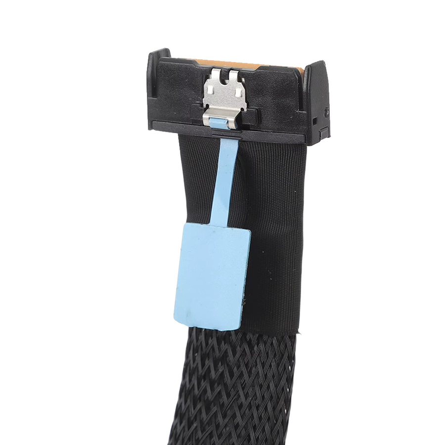 Qiilu PCIe 5.0 Kabeladapter MCIO X8 auf 2 SFF 8611 Oculink SFF 8611 4i auf 8i, Schwarz, Länge: 50 cm - Bild 6