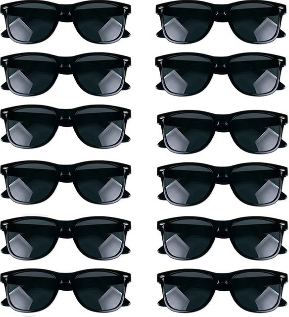 Sonnenbrille, quadratisch, Vollrand, Kunststoff, Unisex, schwarz - Bild 1