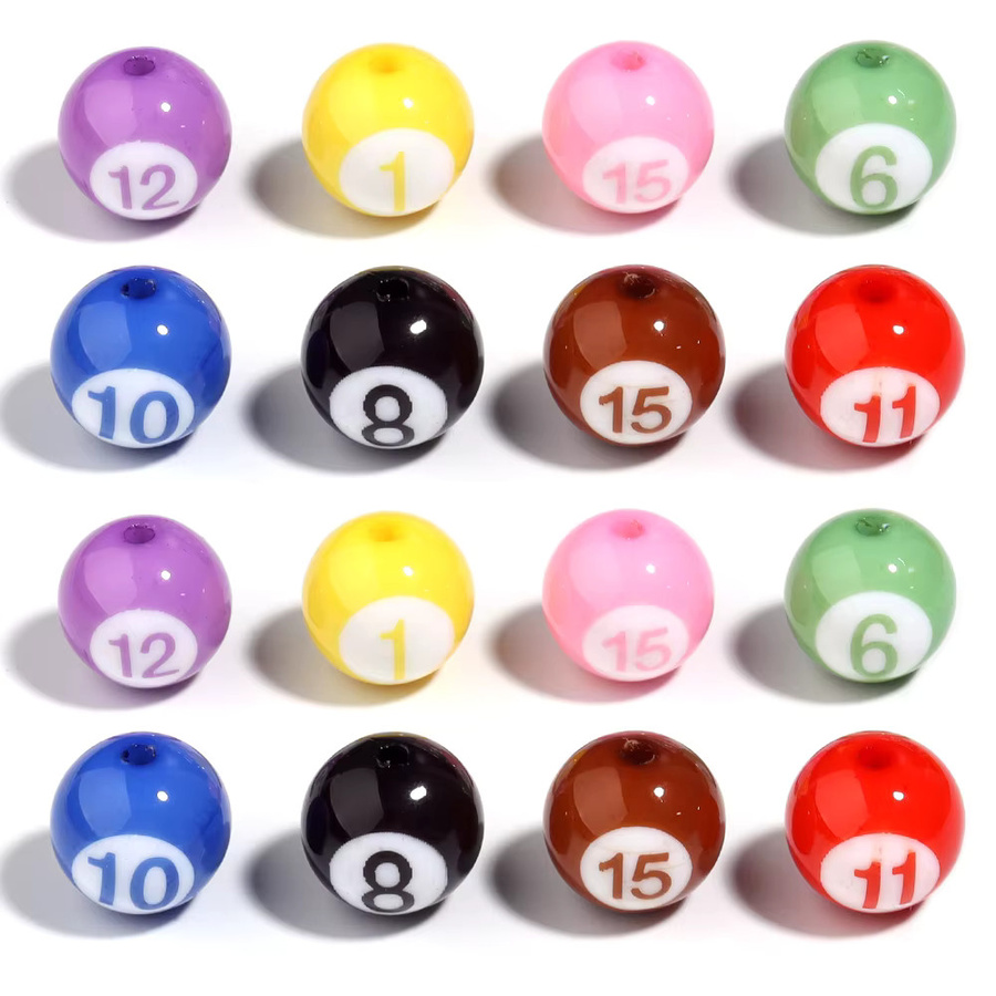lingsai Spacer Charms, Acryl, Bunt, 16mm, Unisex - Bild 2