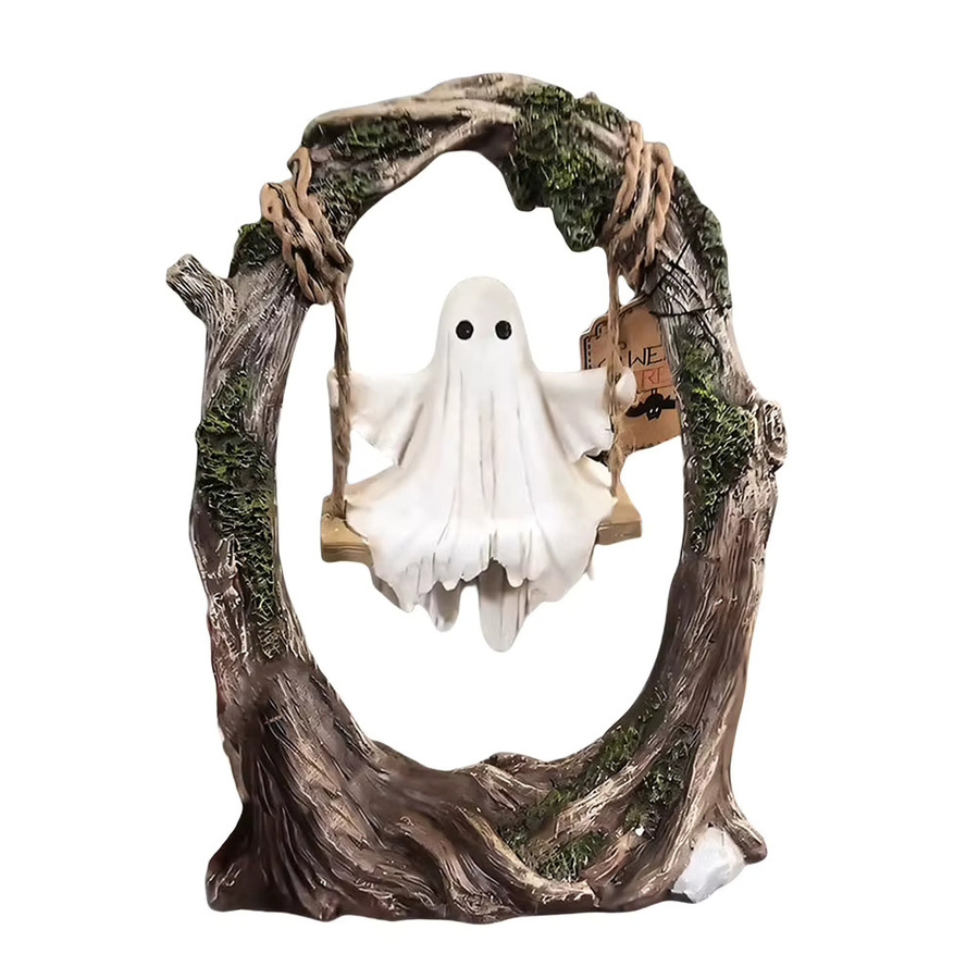 APWIKOGER Halloween Hängende Ornamente Weiße Geister als Schaukeldekoration für die Tischdekoration - Bild 2