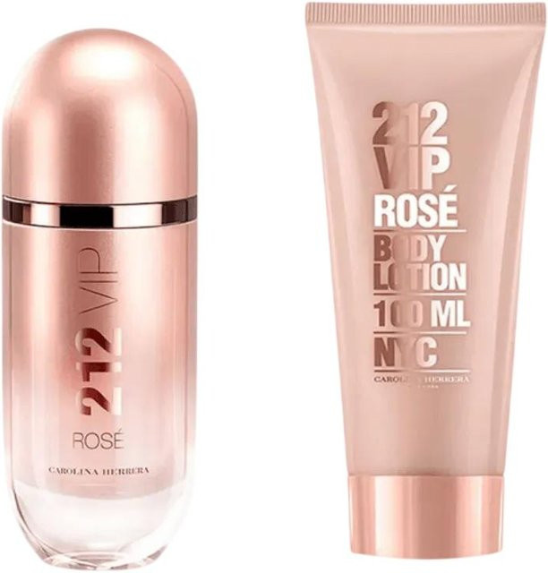 Carolina Herrera 212 VIP Rose Set, Eau de Parfum, 80 ml, Body Lotion, 100 ml, Damen - Bild 1