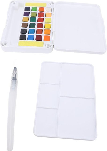 GoolRC Aquarellfarbset mit 24 Farben in Weiß, schnelltrocknend und tragbar für unterwegs - Bild 1