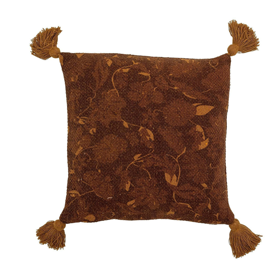 Bloomingville Kissen Ganja aus recycelter Baumwolle, Rot, B/T/H: 45 x 45 x 45 cm - Bild 1