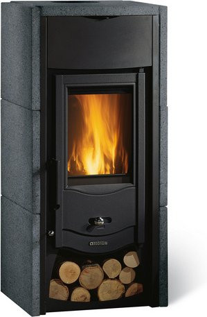 La Nordica Asia BII Kaminofen aus Naturstein in Schwarz und Grau mit 6 kW Leistung - Bild 3