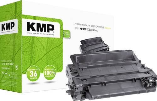 KMP Toner Schwarz kompatibel mit HP 55X und CE255X für Laserdrucker mit einer Kapazität von 12500 Seiten - Bild 1