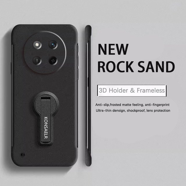 Rahmenlose Schutzhülle aus mattem Rock Sand PC für Huawei Mate 70 60 50 40 30 Pro in Schwarz und Blau - Bild 1