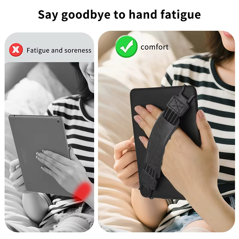 Lederhandschlaufe Tablet-Ständer für Xiaomi und Kindle E-Reader von 6 bis 11 Zoll als Sicherheitshalter - Bild 4