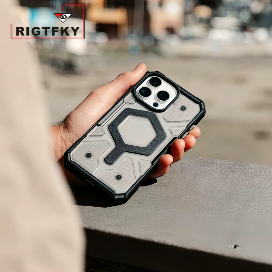 Robuste Militär-Handyhülle mit MagSafe für iPhone 17 Pro Max, 16, 15, 14, 13, 12 Pro in Grün - Bild 2