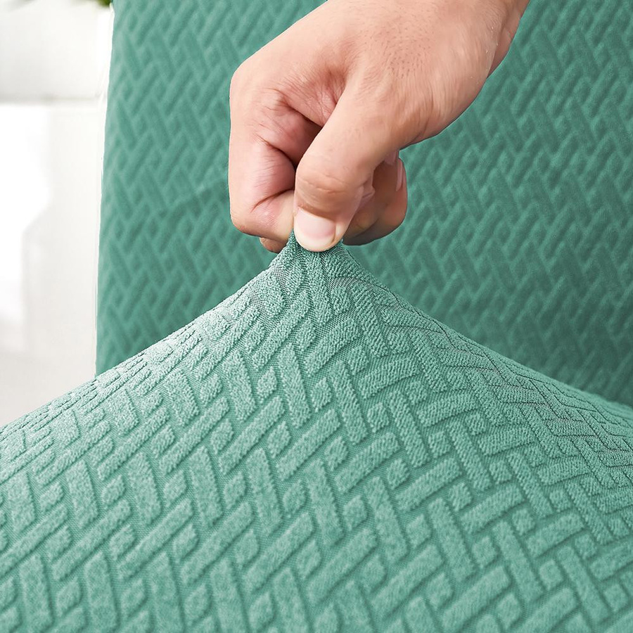 Wasserdichte Jacquard-Stuhlhussen von airldianer, waschbarer Stretch-Schonbezug für Esszimmerstühle aus Polyester und Elasthan, 1 Stück - Bild 2